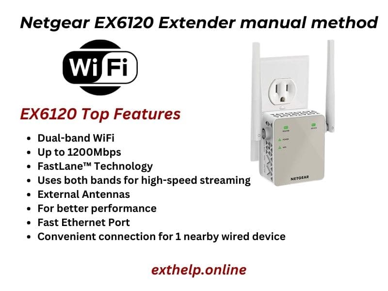 Netgear EX6120 Setup | Manual Method