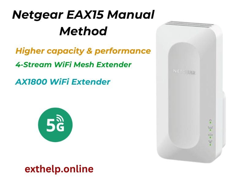 How do i setup Netgear EAX15 extender?